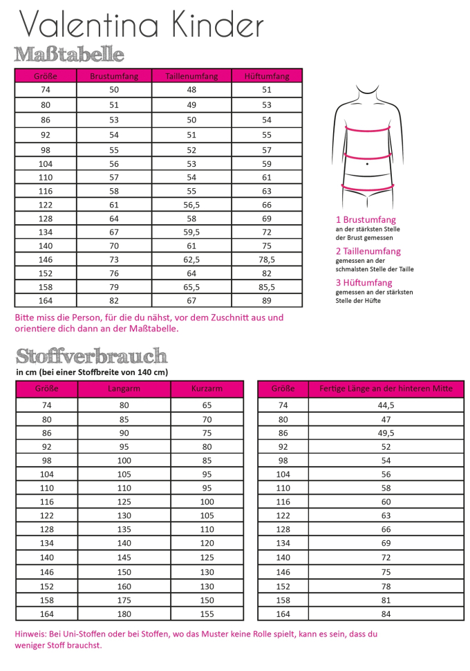 E-Book Fadenkäfer Dress Valentina Kids, german