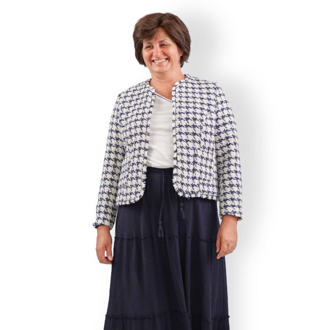 Patron veste femme pdf Kurzjacke Fadenkäfer, en allemand