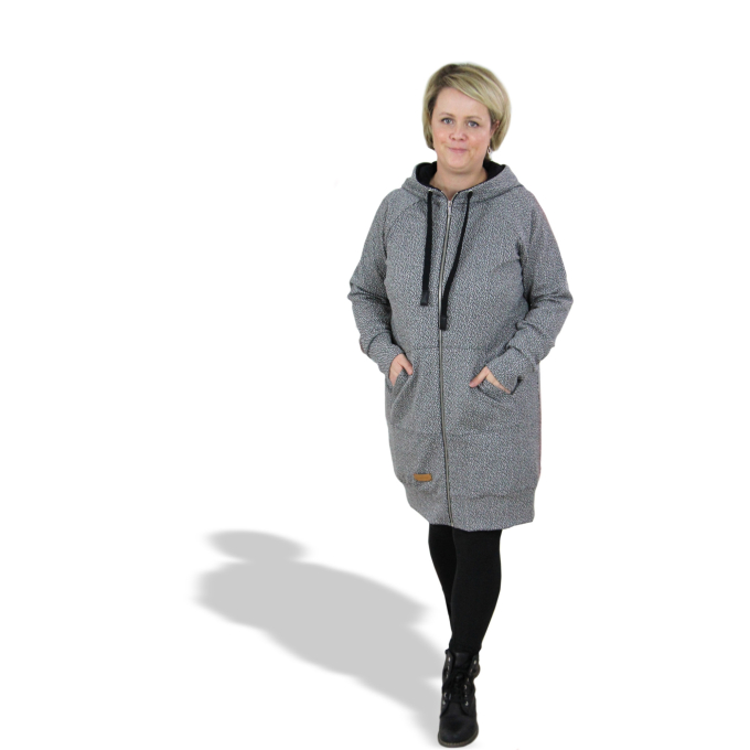 Patron veste sweat femme pdf Nala Fadenkäfer, en allemand