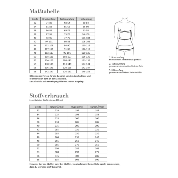 Patron robe femme pdf Holly Fadenkäfer, en allemand