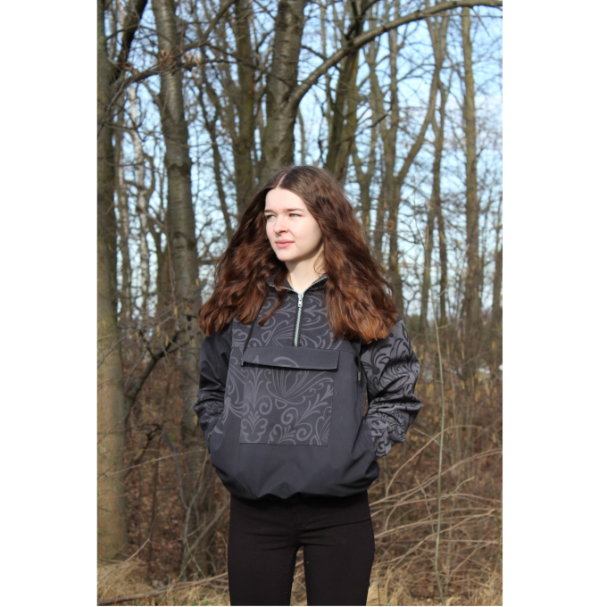 Patron k-way enfant pdf Windbreaker femme & homme Fadenkäfer, en allemand