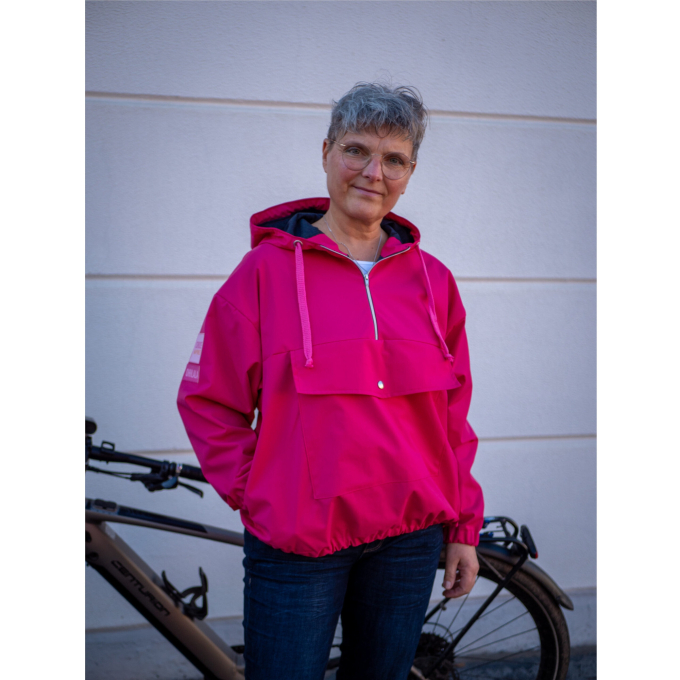Patron k-way enfant pdf Windbreaker femme & homme Fadenkäfer, en allemand