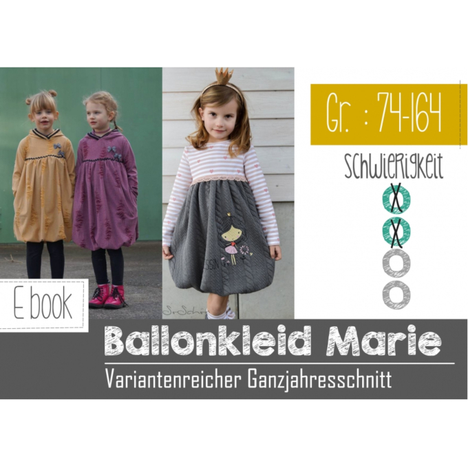 Patron robe enfant pdf Marie FeeFeeFashion, en allemand