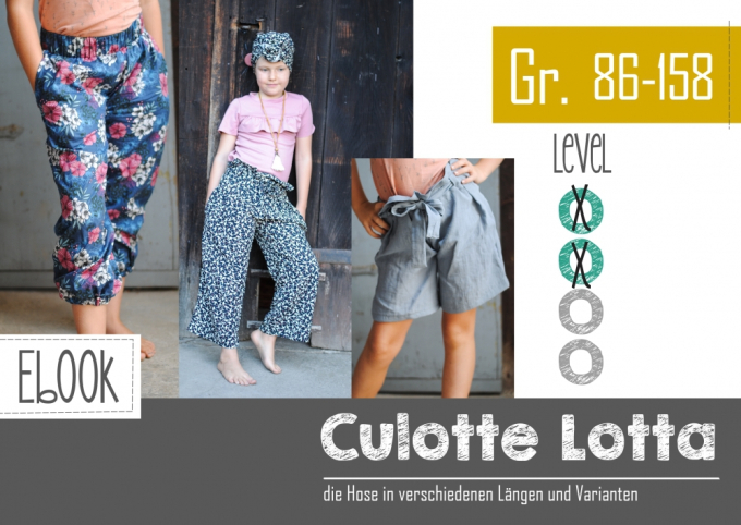 E-book FeeFeeFashion Culotte Lotta Kids, Duits