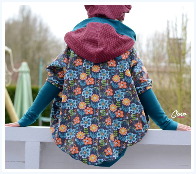 Patron cardigan enfant & femme pdf Calu FeeFeeFashion, en allemand