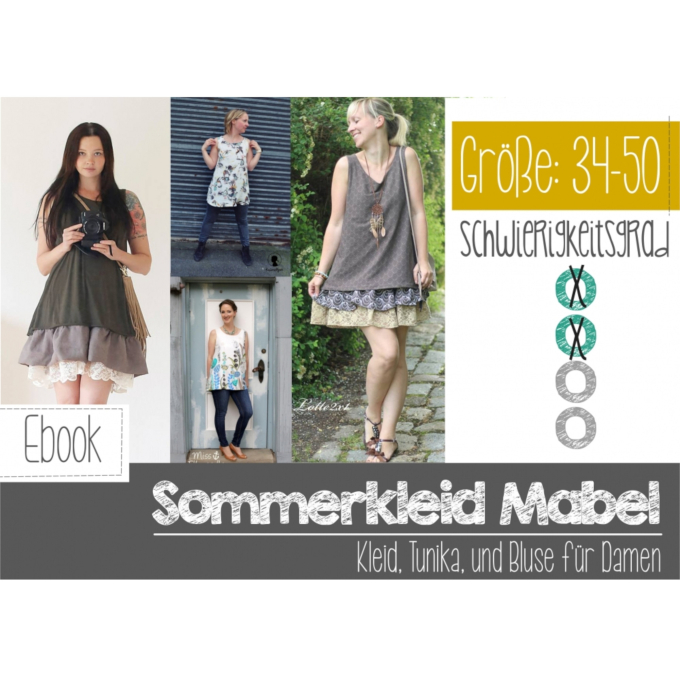 E-book FeeFeeFashion Sommerkleid Mabel Damen, Duits