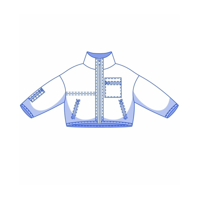 Patron Fibre Mood veste homme pdf Raya, en français