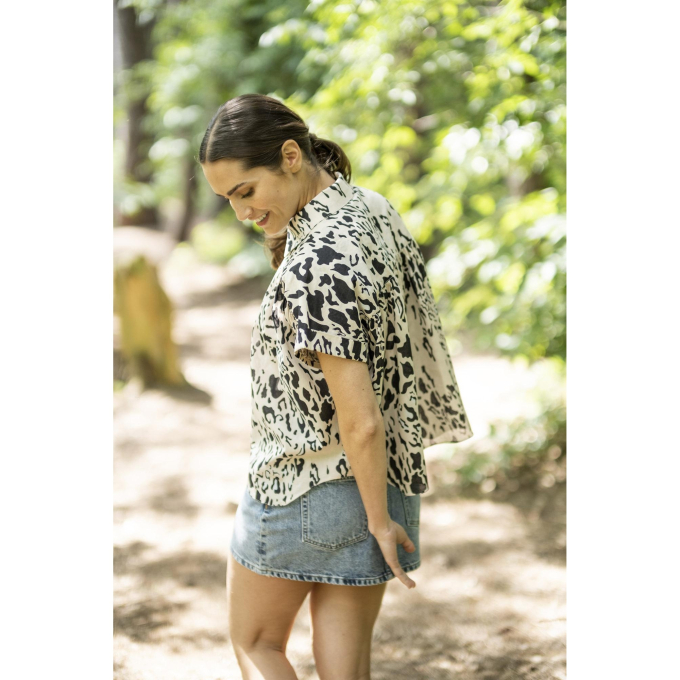 Patron Fibre Mood robe chemise femme pdf Augusta, en français