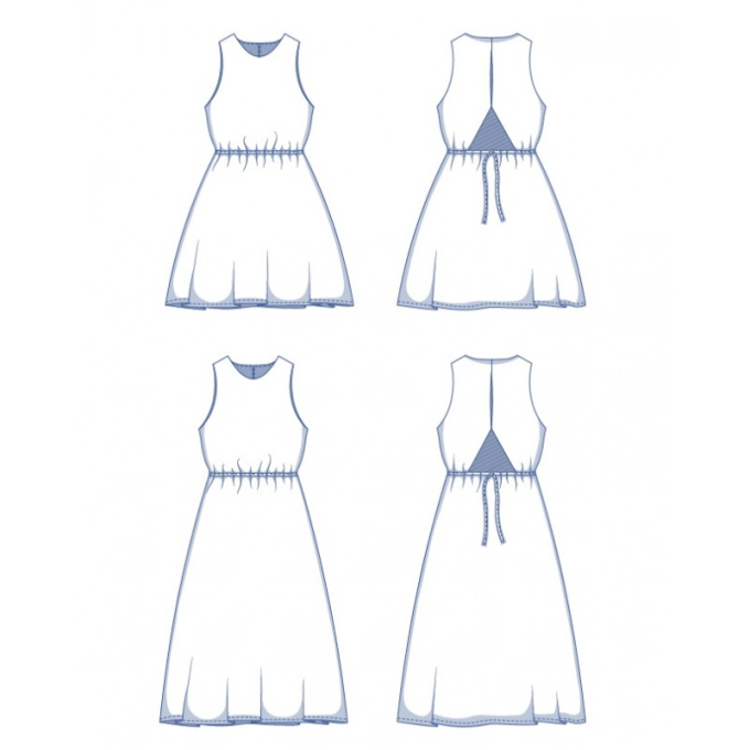Patron Fibre Mood robe femme pdf Jill, en français