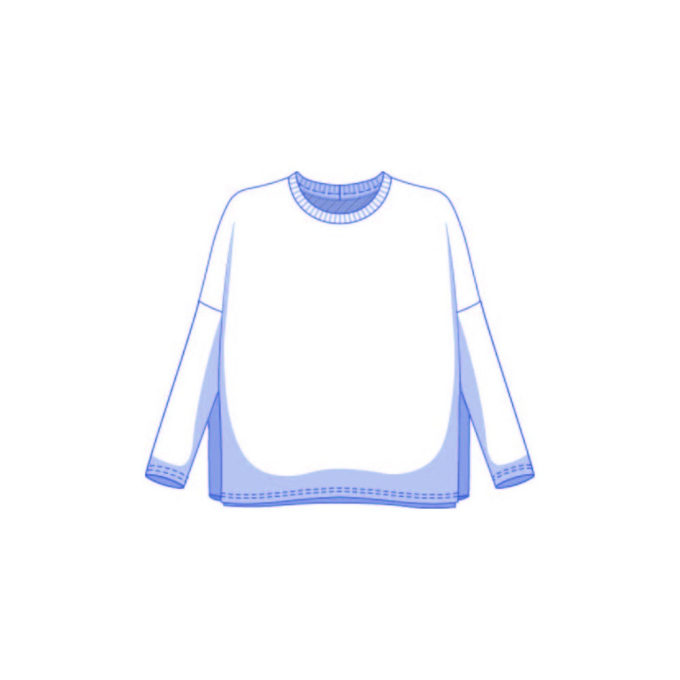 Patron Fibre Mood pullover femme pdf Cara, en français