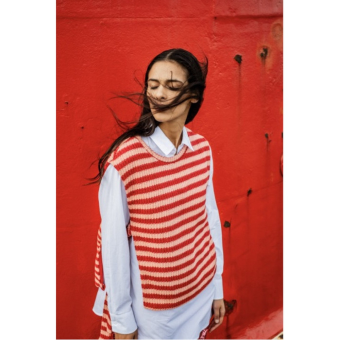 Patron Fibre Mood pullover plastron femme pdf Hoda, en français