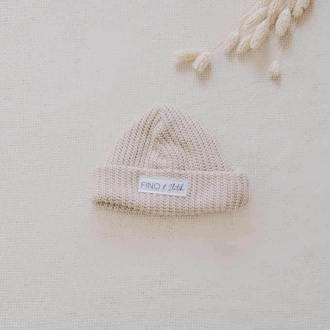 Patron bonnet bébé pdf et enfant pdf Fino & Stitch, en allemand