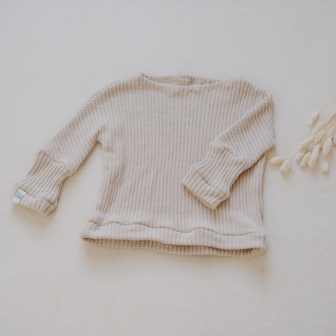 Patron pullover bébé pdf Leo Fino & Stitch, en allemand