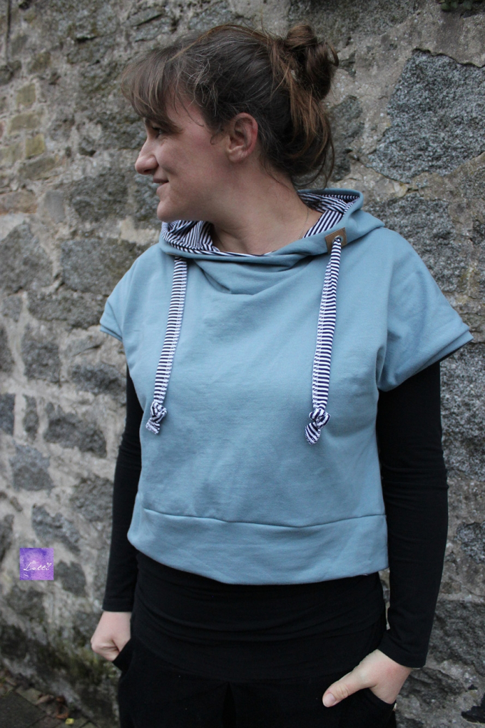Patron Supplément pour sweat crop top femme pdf Pinia femme Firlefanz, en allemand