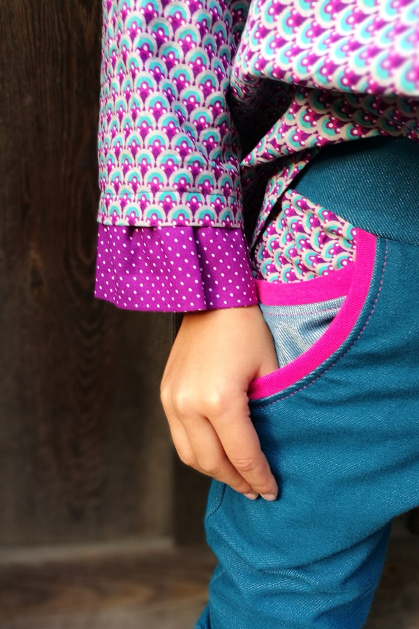 Patron jean/pantalon jogging /short enfant pdf Wilde Möhre Firlefanz, en allemand