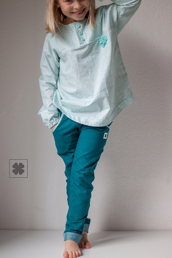 Patron jean/pantalon jogging /short enfant pdf Wilde Möhre Firlefanz, en allemand