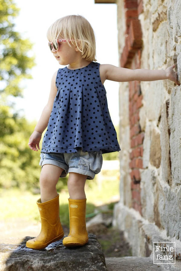 Patron robe enfant pdf Gänseblümchen Firlefanz, en allemand