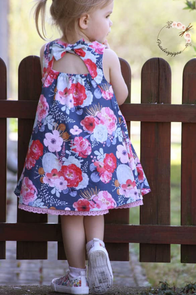 Patron robe enfant pdf Gänseblümchen Firlefanz, en allemand