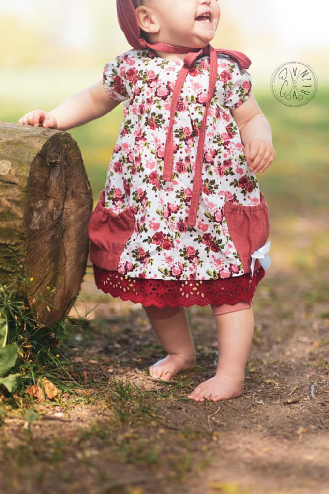 Patron robe / tunique enfant pdf Rosentanz Firlefanz, en allemand
