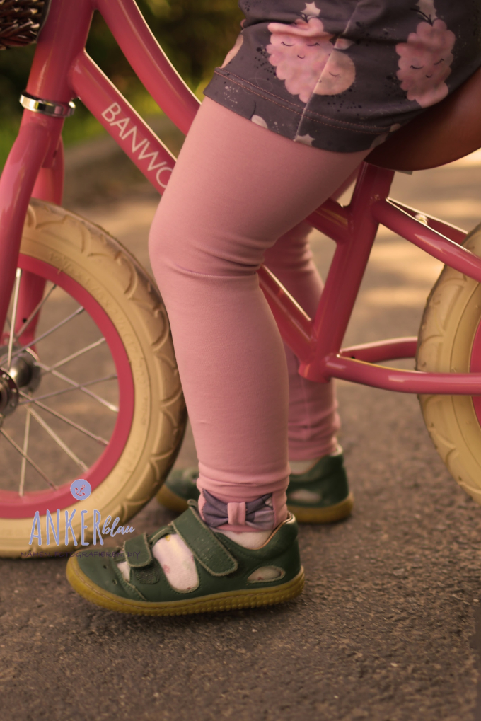 Patron legging enfant pdf Pfefferminze Firlefanz, en allemand