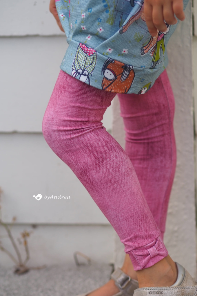 Patron legging enfant pdf Pfefferminze Firlefanz, en allemand
