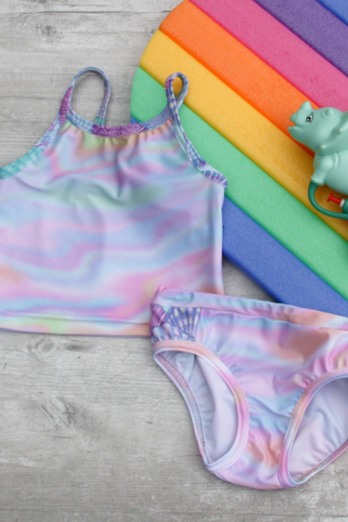 Patron bikini / tankini enfant pdf Strandflieder Firlefanz, en allemand