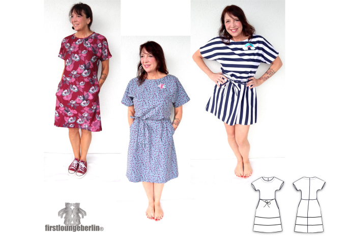Patron robe femme pdf Nele Firstlounge Berlin, en allemand