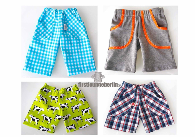 Patron short enfant pdf Firstlounge Berlin, en allemand