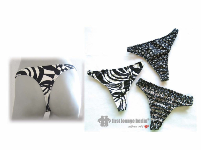 Patron tanga string femme pdf Slippy Firstlounge Berlin, en allemand