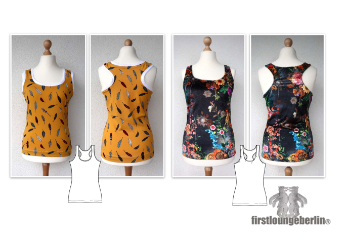 Patron top femme pdf Sporty Firstlounge Berlin, en allemand