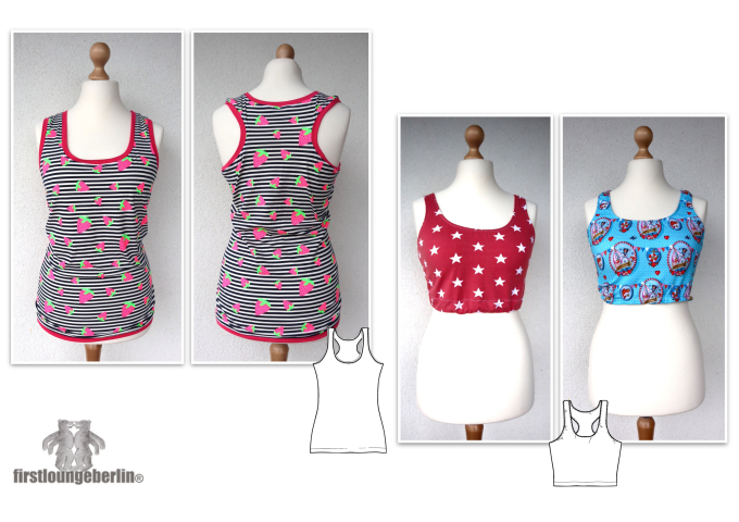 Patron top femme pdf Sporty Firstlounge Berlin, en allemand