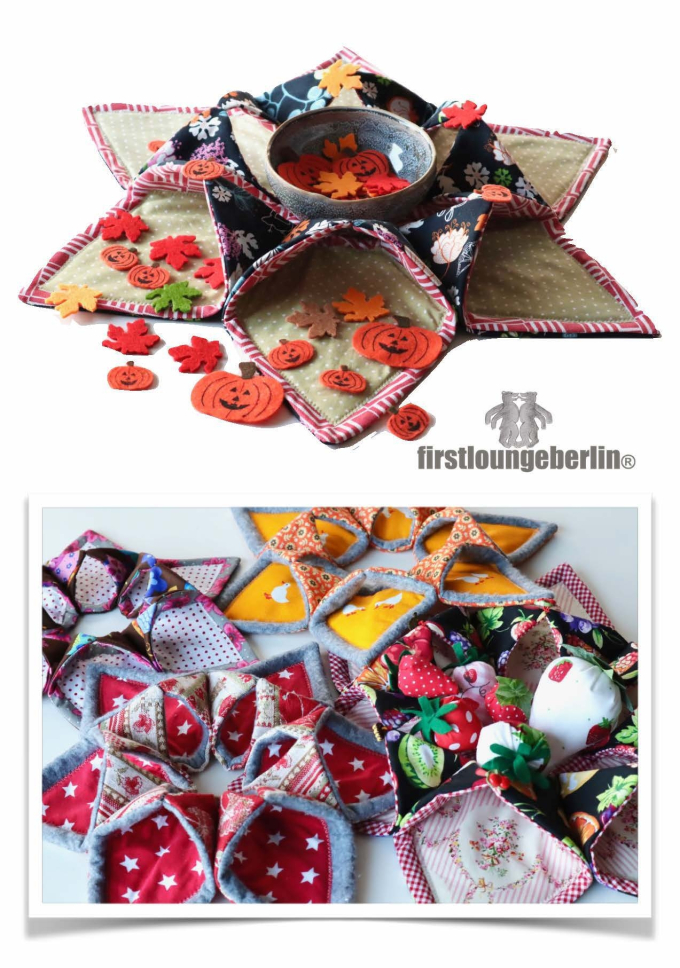 Patron couronne de table pdf Firstlounge Berlin, en allemand