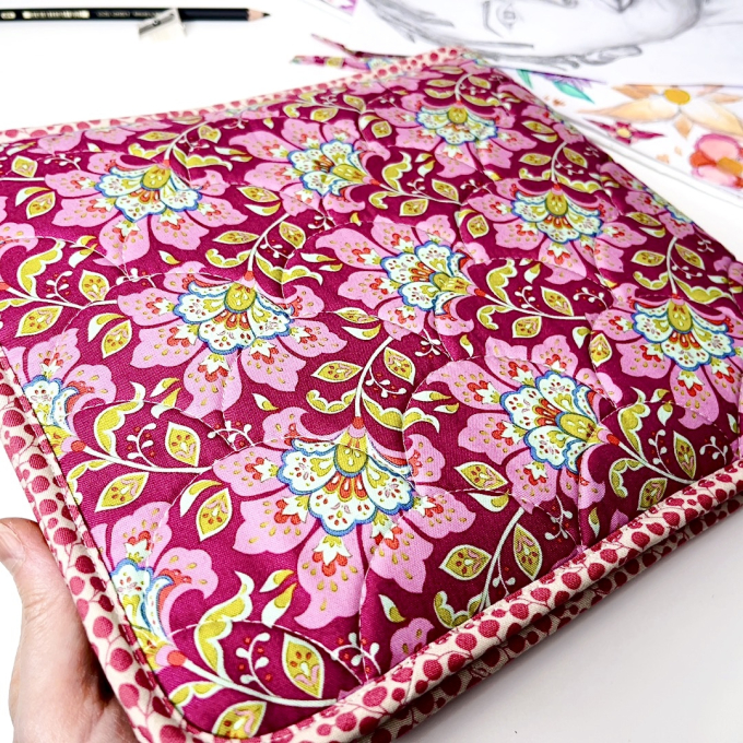 Patron pochette loisirs créatifs pdf Klassisch Flor de Costura, en allemand