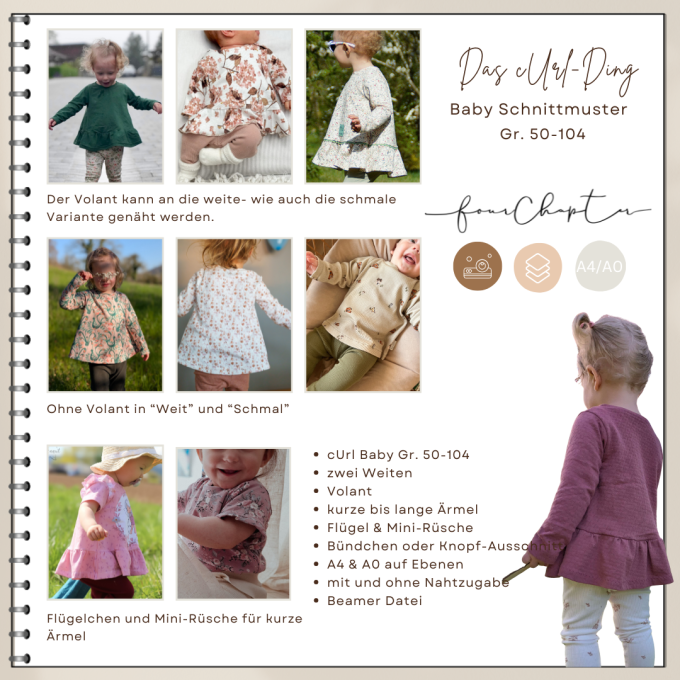 E-Book Four Chapter Das Baby cUrl-Ding, Duits