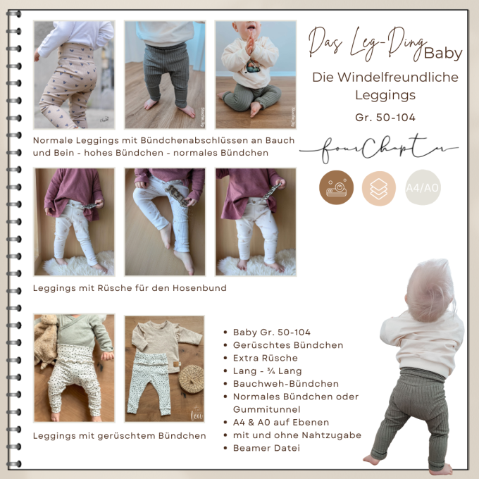 E-Book Four Chapter Das Baby Leg-Ding, Duits