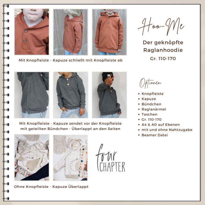E-Book Four Chapter Hoo-He Hoodie Kids, Duits
