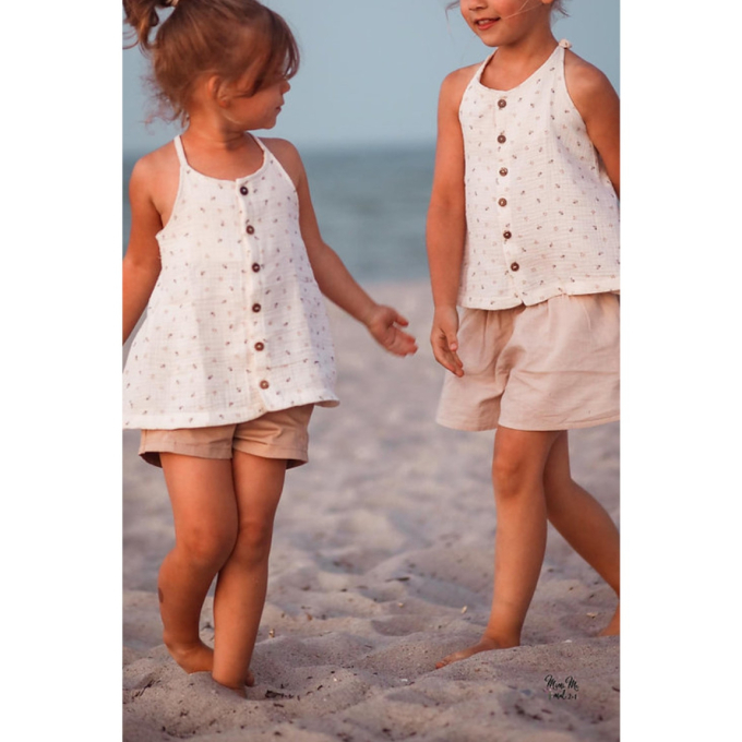 Patron top / robe enfant pdf 'Nicht noch ein Ding' Four Chapter, en allemand