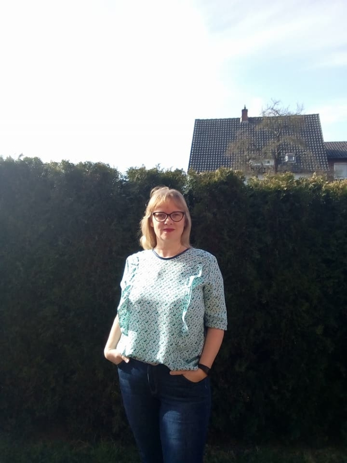 Patron blouse femme pdf Ella Frau Schnitte, en allemand
