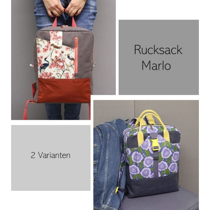 Patron sac à dos pdf Marlo Frau Schnitte, en allemand