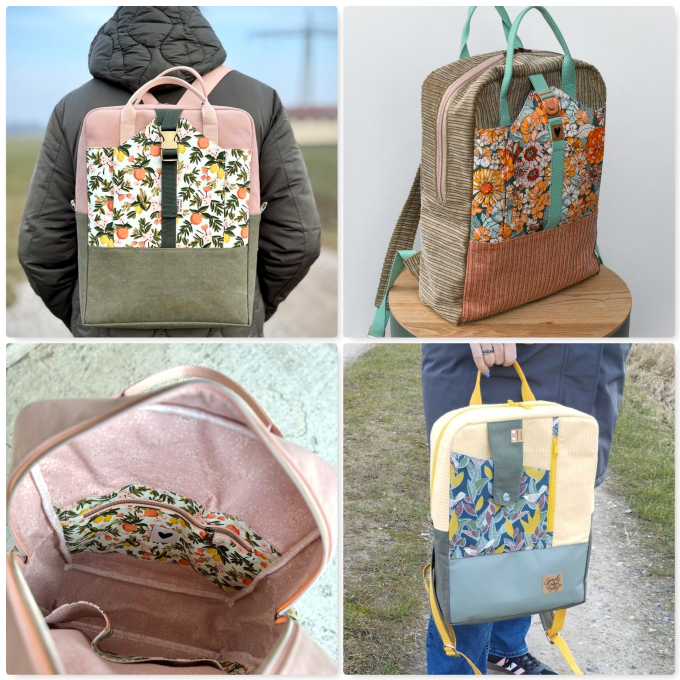 Patron sac à dos pdf Marlo Frau Schnitte, en allemand
