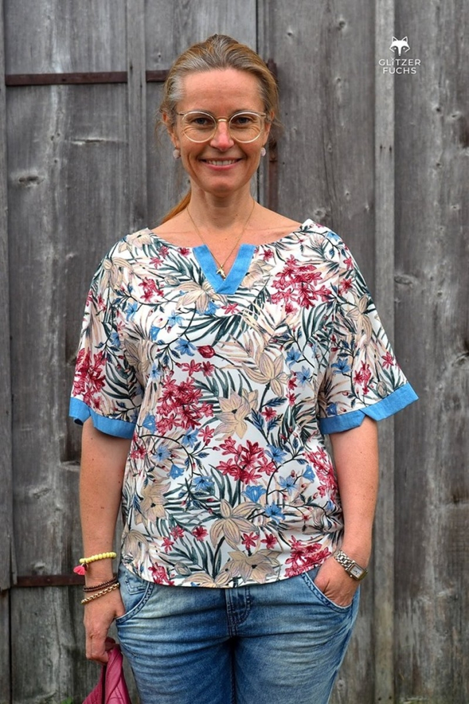 E-Book Frau Schnitte Shirtblouse Bente mt. 36-46, Duits