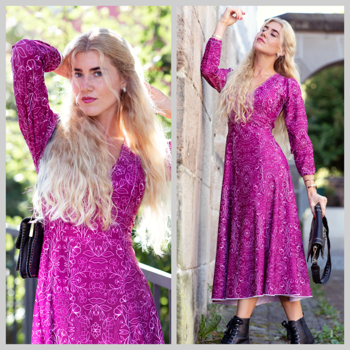 Patron robe femme pdf Lorena Hanna Louise, en allemand