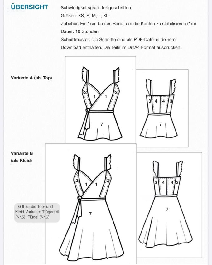 E-Book Hanna Louise Wickelkleid / Top Adela
