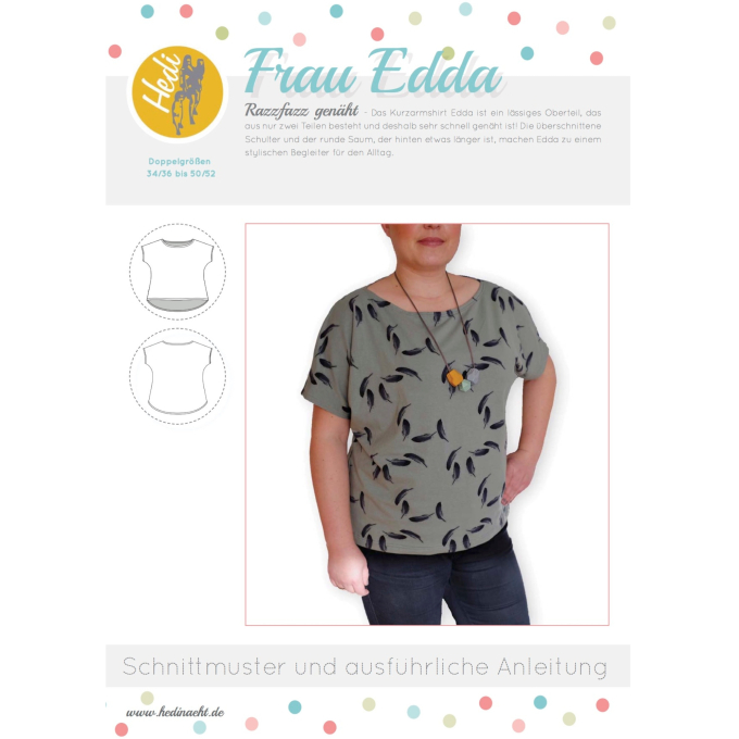 E-Book Hedi näht Kurzarmshirt Frau Edda, duits