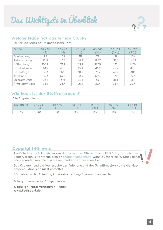 E-Book Hedi näht Shirt Frau Silja, duits