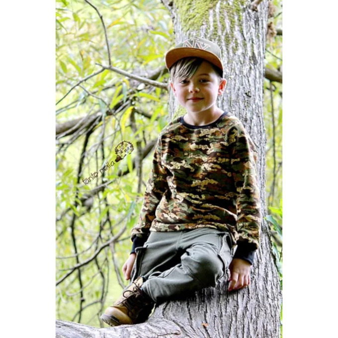 Patron t-shirt enfant pdf Oversized Knirps Herr Knirps & das Himbeermädchen, en allemand