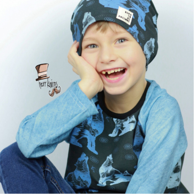 Patron t-shirt enfant pdf Raglan Knirps Herr Knirps & das Himbeermädchen, en allemand