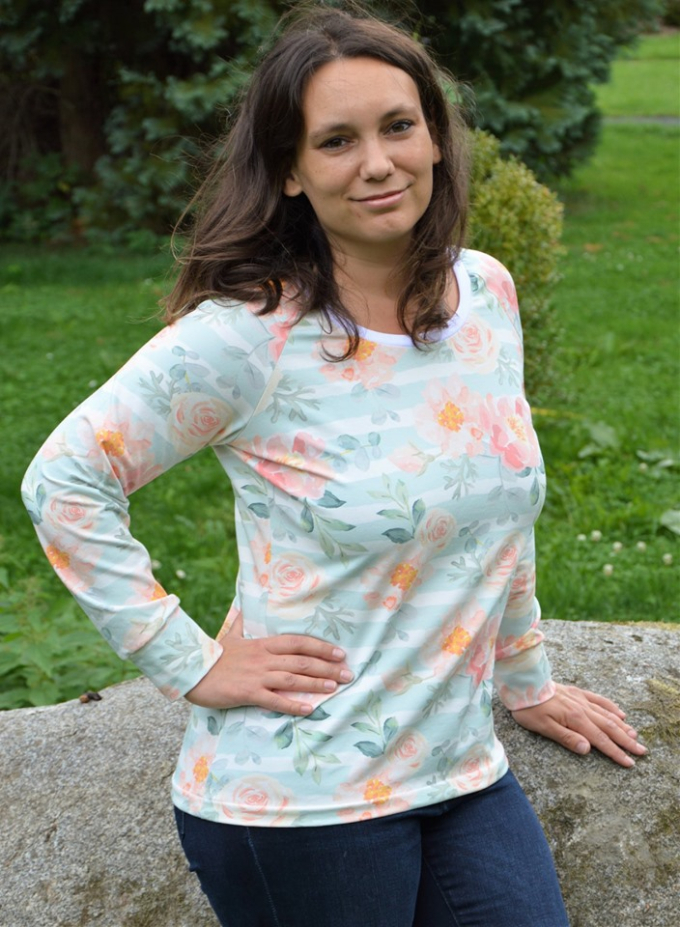 E-Book J&J Fadentanz Damen basis raglanshirt J-Jay Woman, Duits