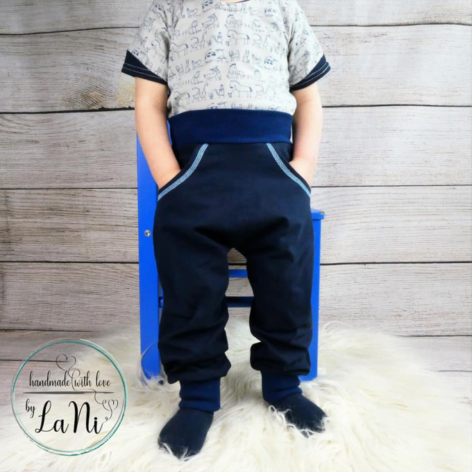 Ebook patron pantalon enfant J-Pumpy Mini J&J Fadentanz, en allemand