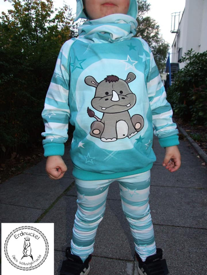 Ebook patron leggings enfant J-Leggings Mini J&J Fadentanz, en allemand